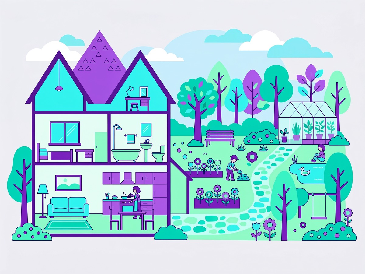 There’s a Huge Garden – Rooms in a House, there is/there are (Affirmative/Negative/Interrogative), Some/Any, Prepositions of Place, Describing Your Bedroom – lecție introductivă, clasa a V-a, nivel A1