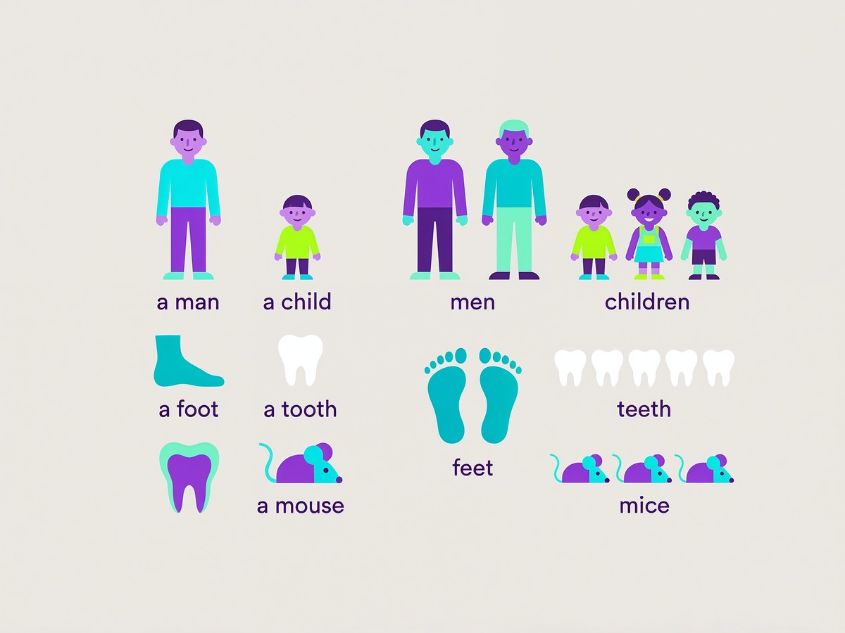 Irregular Plurals – lecție mixtă, clasa a V-a, nivel A1–A2