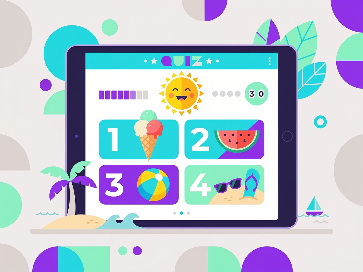 Aplicație Digitală Interactivă „Vine vara!” – Chestionar și Fișă Numerică de Vară