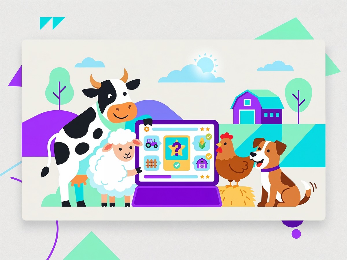 Animalele domestice – prietenii omului (Aplicație Interactivă de Consolidare și Evaluare)
